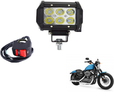 MOCKHE VLB-RCT6LD1P-247 Fog Lamp Motorbike LED for Harley Davidson (12 V, 18 W)(XL 1200, Pack of 1)