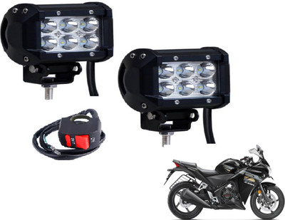 MOCKHE VLB-RCT6LD2P-48 Fog Lamp Motorbike LED for Honda (12 V, 18 W)(CBR 250R, Pack of 2)