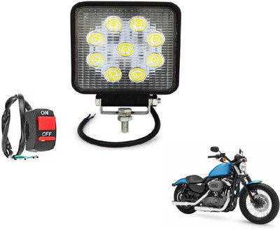 MOCKHE VLB-SQR9LD1P-247 Headlight Motorbike LED for Harley Davidson (12 V, 27 W)(XL 1200, Pack of 1)