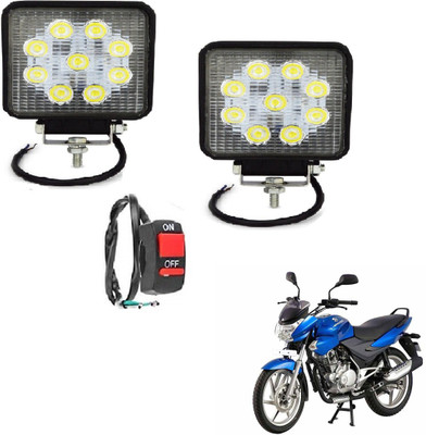 MOCKHE VLB-SQR9LD2P-70 Headlight Motorbike LED for Bajaj (12 V, 27 W)(Discover 150 S, Pack of 2)