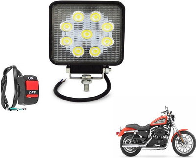 MOCKHE VLB-SQR9LD1P-248 Headlight Motorbike LED for Harley Davidson (12 V, 27 W)(XL 883, Pack of 1)