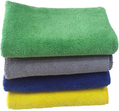 Trosskart Microfiber Vehicle Washing  Cloth(Pack Of 4, 280 GSM)