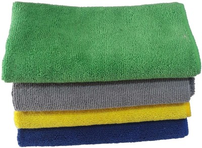 NATURE SKY Microfiber Vehicle Washing  Cloth(Pack Of 4, 260 GSM)