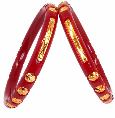 TANVI J Plastic Gold-plated Bangle Set(Pack of 2)