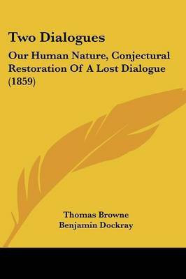 Two Dialogues(English, Paperback, Browne Thomas Sir)