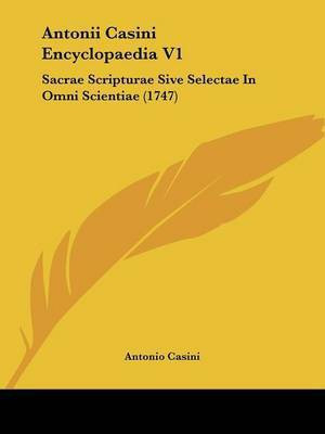 Antonii Casini Encyclopaedia V1(Latin, Paperback, Casini Antonio)