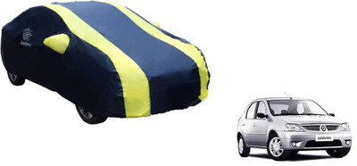 Auto Oprema Car Cover For Renault Logan Edge (With Mirror Pockets)(Blue, Yellow)