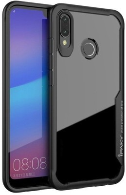 CELLCAMPUS Back Cover for Redmi Y3, Xiaomi Redmi MI Y3 (2019)(Black, Transparent, Grip Case, Pack of: 1)