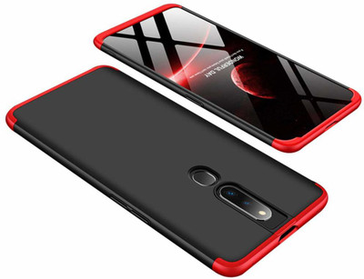 Vodex Front & Back Case for Oppo F11 Pro(Red, Dual Protection)