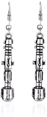 Happy GiftMart Doctor Who Sonic Screwdriver Antique Silver Earrings Alloy Drops & Danglers