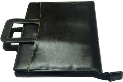 kittu leather look Handle bag with mobile cover and lots more(Set Of 1, Black)