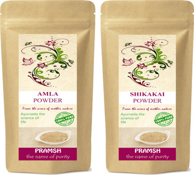 

PRAMSH Premium Quality Amla & Shikakai Powder Combo 100gm Each(200 g)