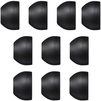 Qweezer Silicon Earbud (M) In The Ear Headphone Cushion (Pack of 10, Black) Silicone replacement In The Ear Headphone Cushion(Pack of 10, Black)