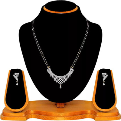 Bhagya Lakshmi Alloy Black, White Jewellery Set(Pack of 1)