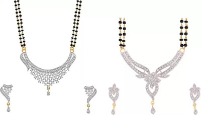 Bhagya Lakshmi Alloy Black, Silver Jewellery Set(Pack of 1)