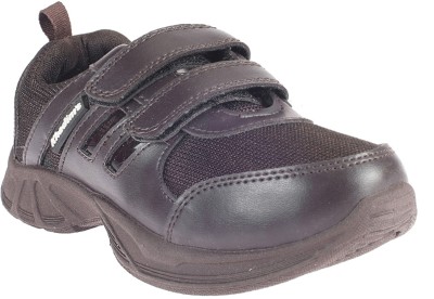 Khadim's Boys Velcro Running Shoes(Brown)