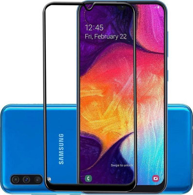 welldesign Edge To Edge Tempered Glass for Samsung galaxy A50(Pack of 1)