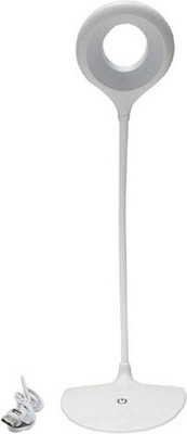 AKR Rechargeable Table Lamp Study Lamp Study Lamp(14 cm, White)