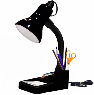 UNIQUE Black Table Lamp(25 cm, Black)