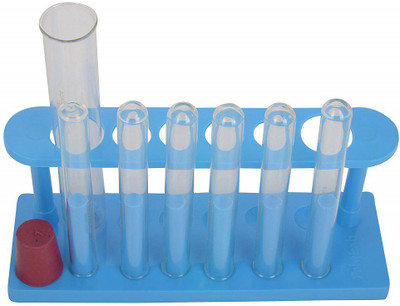 Parshv 15 ml Rimmed Borosilicate Glass Test Tube(11 cm 306 K Pack of 7)