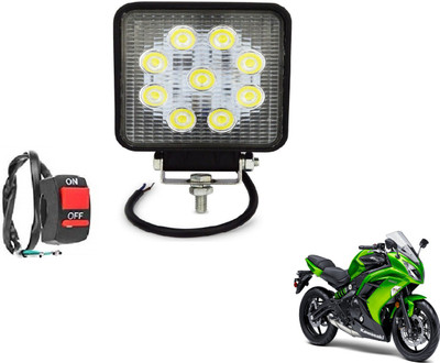 MOCKHE VLB-SQR9LD1P-159 Ninja 650 Headlight Motorbike LED for Kawasaki (12 V, 27 W)(Universal For Bike, Pack of 1)