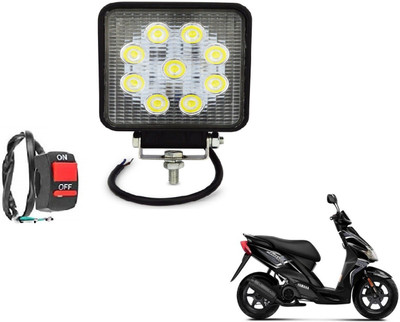 MOCKHE VLB-SQR9LD1P-135 Jog R Headlight Motorbike LED for Yamaha (12 V, 27 W)(Universal For Bike, Pack of 1)