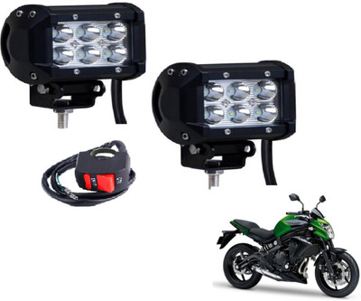 MOCKHE VLB-RCT6LD2P-257 Fog Lamp Motorbike LED for Kawasaki (12 V, 18 W)(Z250, Pack of 2)