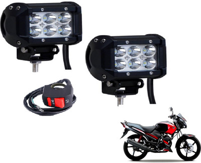 MOCKHE VLB-RCT6LD2P-113 Fog Lamp Motorbike LED for Yamaha (12 V, 18 W)(Universal For Bike, Pack of 2)