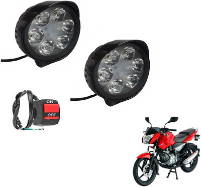 MOCKHE VLB-MI6LD2P-176 Headlight Motorbike LED for Bajaj (12 V, 18 W)(Pulsar 135 LS, Pack of 2)