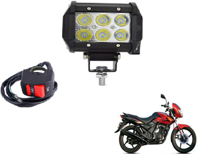 MOCKHE VLB-RCT6LD1P-102 Fog Lamp Motorbike LED for TVS (12 V, 18 W)(Flame DS 125, Pack of 1)