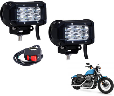 MOCKHE VLB-RCT6LD2P-247 Fog Lamp Motorbike LED for Harley Davidson (12 V, 18 W)(XL 1200, Pack of 2)