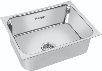 Orange Kitchen Sink 24x18x9 Inch Vessel Sink(Steel)