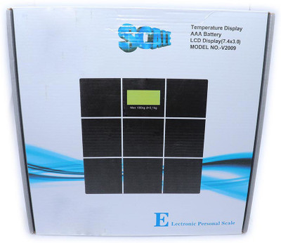 

Indoson 8mm black personal scale Weighing Scale(Black)