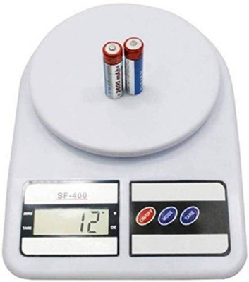 NIBBIN Weighing Machine For Kitchen With LED Light Weighing Scale(White)