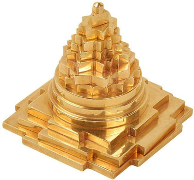 RUDRA DIVINE Ashtdhatu Brass Meru Shree Yantra / Shri Yantra / Shri Laxmi Yantra Brass Yantra(Pack of 1)