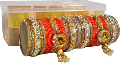 PRETTY GEMS Metal Zircon Bangle Set(Pack of 58)