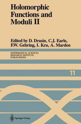 Holomorphic Functions and Moduli II(English, Hardcover, unknown)