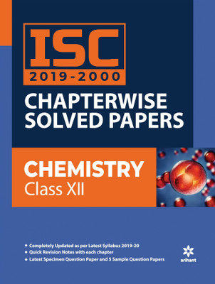 Isc Chapterwise Solved Papers Chemistry Class 12 2019-20(English, Paperback, unknown)