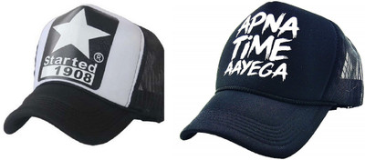 FashMade Printed Sports/Regular Cap Cap(Pack of 2)