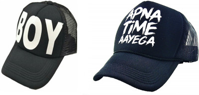 FashMade Printed Sports/Regular Cap Cap(Pack of 2)