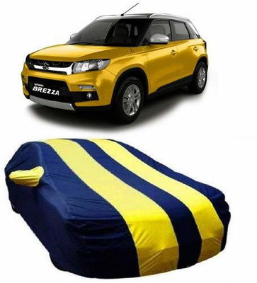 HOLME'S Car Cover For Maruti Suzuki Vitara Brezza (With Mirror Pockets)(Yellow)