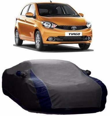 HOLME'S Car Cover For Tata Tiago (With Mirror Pockets)(Grey)
