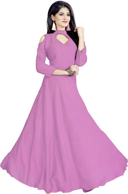 HSFS Women Maxi Pink Full Length Dress