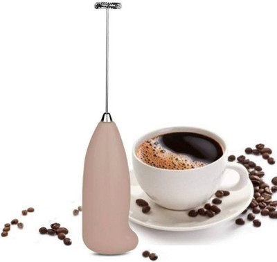 

Fashion mystery Mini Electric Portable Drink Frother Mixing Coffee 0 W Hand Blender(Beige)