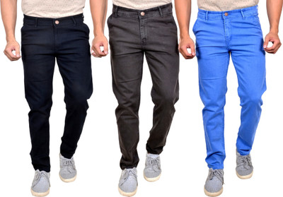 Moudlin Slim Men Multicolor Jeans(Pack of 3)