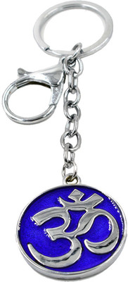 faynci Quality Product Blue double sided Om Key Chain Gifting for Frend and Family Key Chain