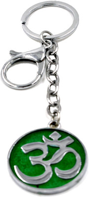 faynci Quality Product Green double sided Om Key Chain Gifting for Frend and Family Key Chain