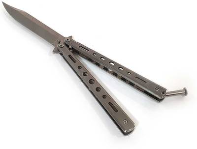 Military Green S Silver Butterfly Knife Knife, Butterfly Knife, Pocket Knife - Buy Military Green S Silver Butterfly Knife Knife, Butterfly Knife, Pocket Knife Online at Best Prices in India - Camping, Hiking, Adventure | Flipkart.com