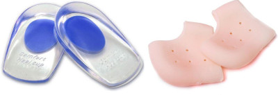 H D Enterprise 2IN1 Orthopaedic Heel Cushion & Silicon Anti Heel Crack Set Heel Support(Multicolor)