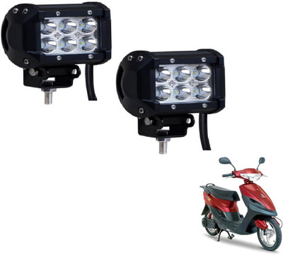 MOCKHE VLB-NS-RCT6LD2P-202 Headlight Motorbike LED (12 V, 18 W)(Spark, Pack of 2)